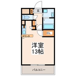 長嶺四ツ角 徒歩1分 3階の物件間取画像